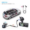 LAMONKE Drive 3 Inch Car Front and Rear 1080P Full Ultra Wide Infrared Night Vision Loop Motion Parking Monitoring LED Traffic Light Emergency Image
