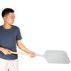 1Pc Kitchen Aluminum Alloy Pizza Peel Bakers Oven Restaurant Paddle With Wooden Handle New
