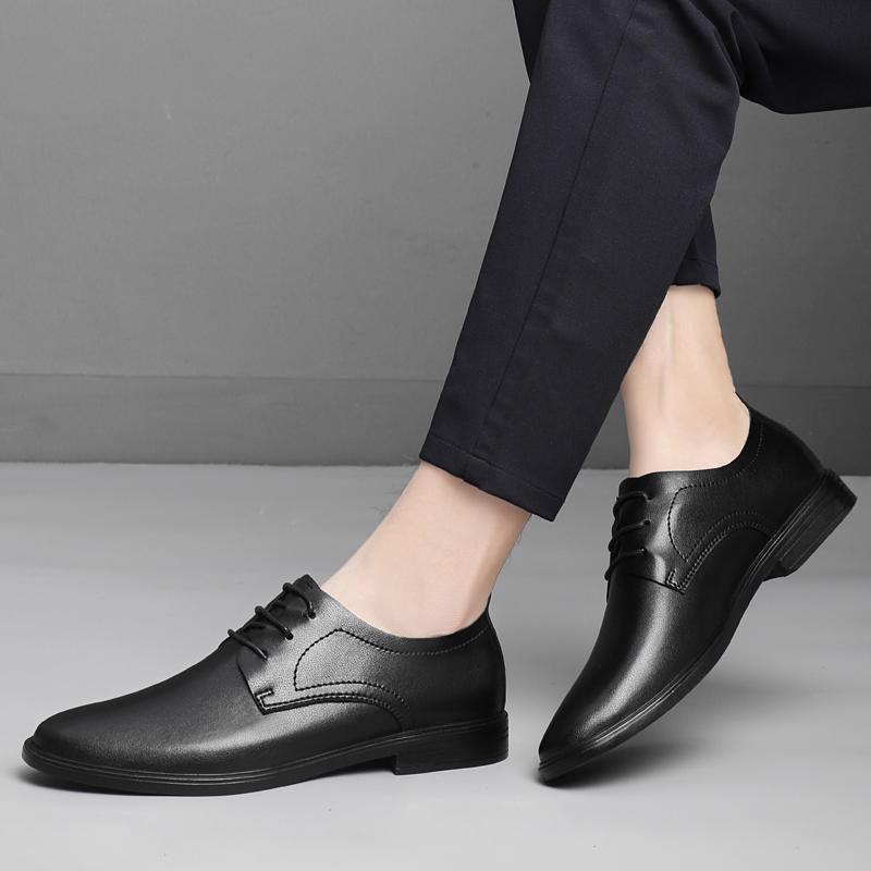 Fashion Male Derby Footwear Wedding Formal Oxfords Shoes Man Business Casual Office Shoes for Men Classic Pointy Men's Business Shoes