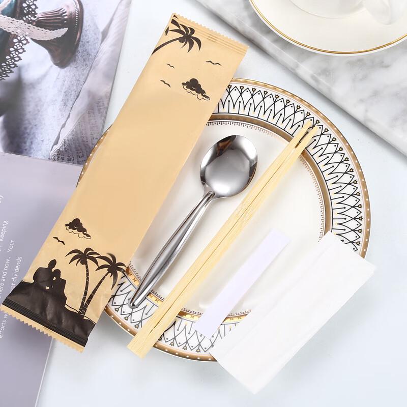 Minna Disposable Chinese 4-Piece Cutlery Set