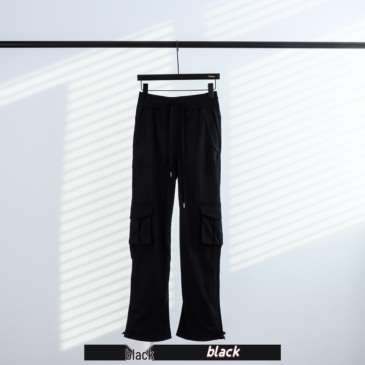 Lulu Peach Women s Loose Cut Dance Studio Casual Mid-Waist Pants with Pockets L