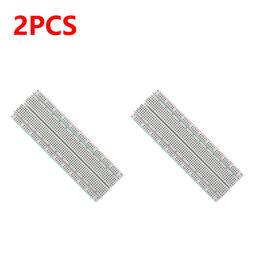 Breadboard 830 Point Circuit Boards Solderless Universal Experiment Boards Spliceable for Circuit Assembly and Commissioning
