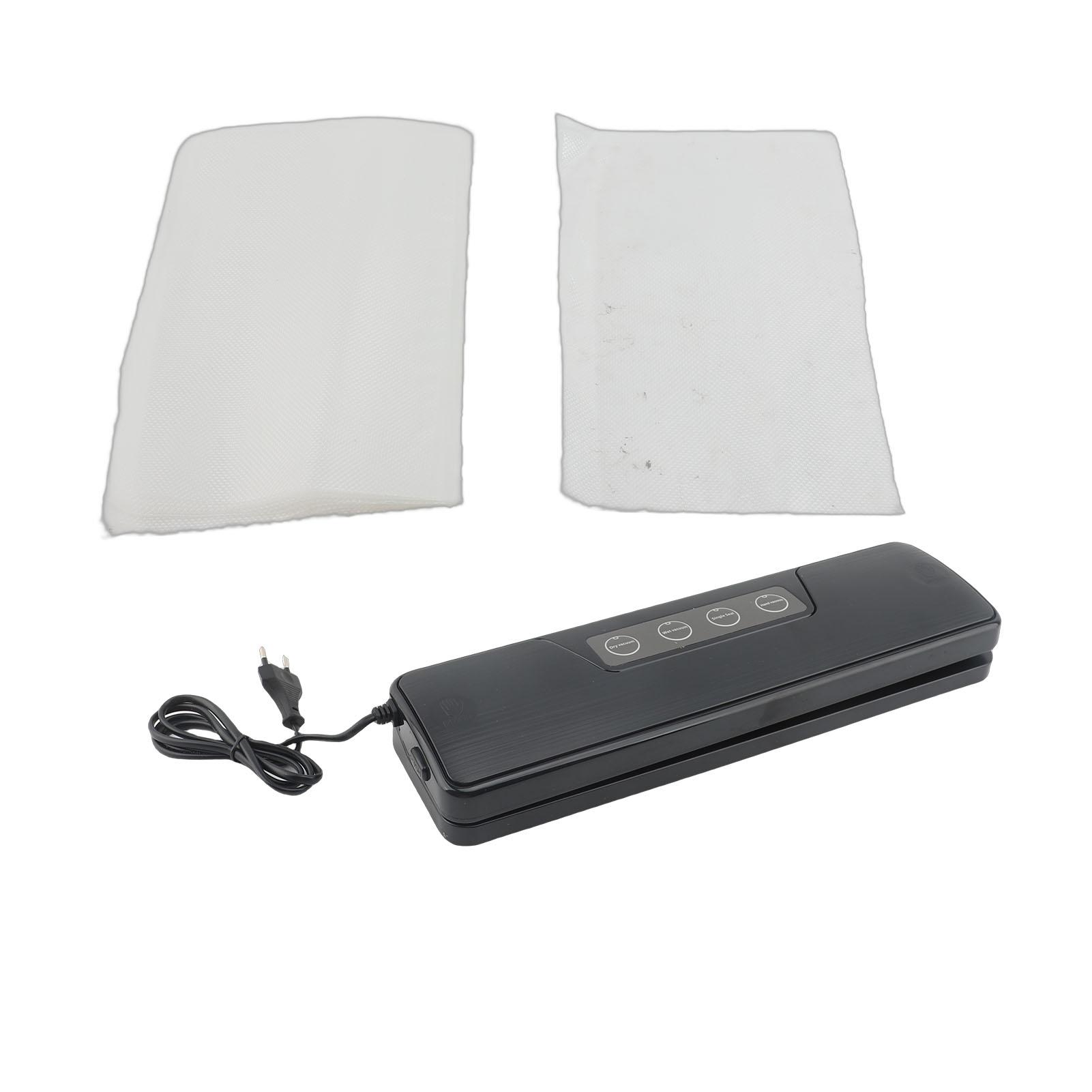Vacuum Sealer Machine 140W Compact Automatic Food Sealer with 10 Vacuum Bags for Home Food Storage