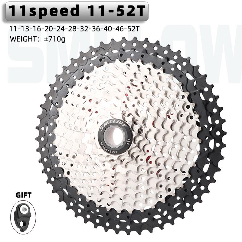 SUNSHINE 11-Speed Cassette, 11-25/28/46/52T, Silver/Black