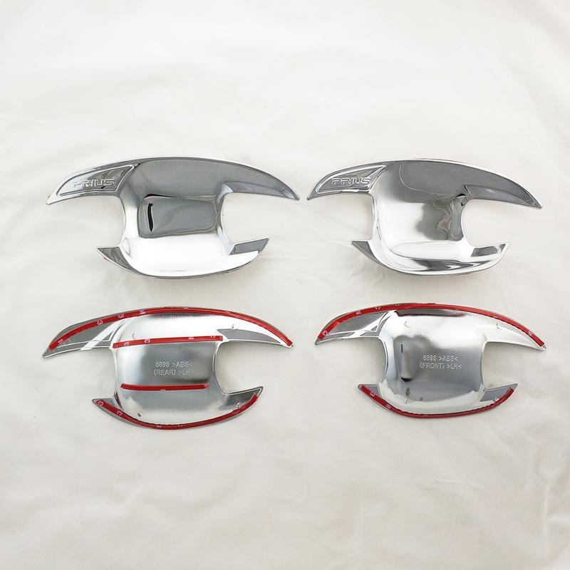 For Toyota Prius Prius30 30 2010 2011 2012 2013 2015 ABS Chrome Car Accessories Plated Door Handle Bowl Cover Trim Paste Style