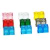 MOC Thick Transparent 1x2 Dots 100Pcs Colorful Building Blocks Accessories Parts Classic Clear Bricks Toys Compatible With 3004