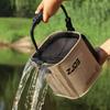 1-2PCS 8/13L Multi-Purpose Collapsible Fishing Bucke Water Pail  Durable Portable Handheld Bucket With Lid for Outdoor Camping