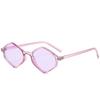 Fashion Retro Sunglasses Women Brand Designer Unique Purple Polygonal Sun Glasses For Female Small Frame Punk Rhombus Eyewear