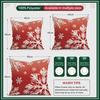 45X45Cm Christmas Snowflakes Pillowcase Bedroom Cushion Cover 100% Polyester Living Room Cushion Pillowcase Home Decor