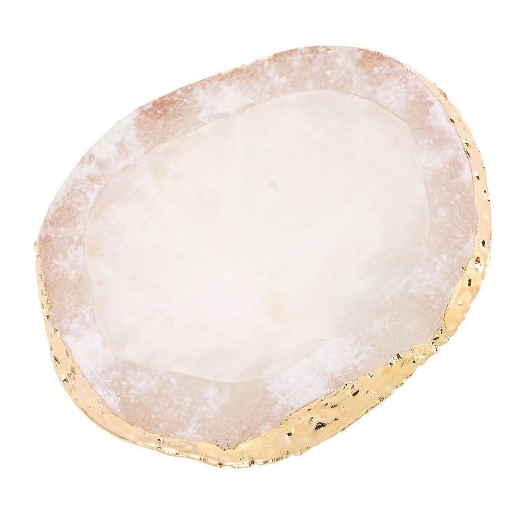 Resin Nail Art Paint Drawing Color Dish Golden Manicure Nail Tool White