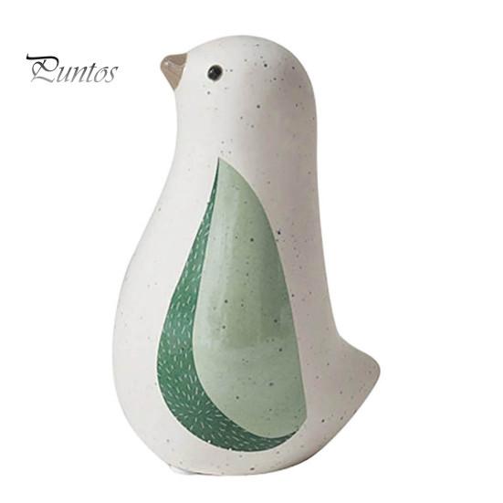 Nordic Style Blue Bird Ornament Ceramic Figurine, Decorative Ornament, Modern Minimalist Tabletop Decorations for Living Room Sculpture Bedroom Shelf