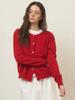 EIGHT DAYS A WEEK Soft Spring Knit Cardigan Red Ad688