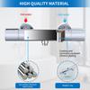 Shower Faucet with Thermostat - Cleaning Mixed Battery Shower with 38°C Safety Button, Chrome Mixed Battery Shower, Thermostat Faucet Stainless Steel