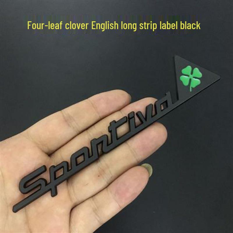 Alfa Romeo SPORTIVA Klaver Spatbord & Achter Embleem Sticker