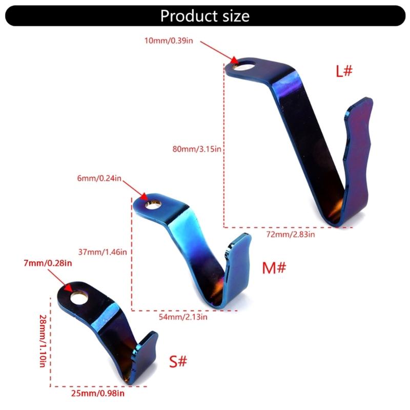 rearviews Mirror Hook Motorcycle Helmets Hook Steel Helmets Holder Simple Installation Bag Storage for Helmets Storage