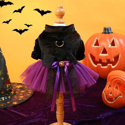 Cercle pour animaux de compagnie d'Halloween vêtements pour animaux de compagnie collection de jupes costume pour chien et chat automne et hiver
