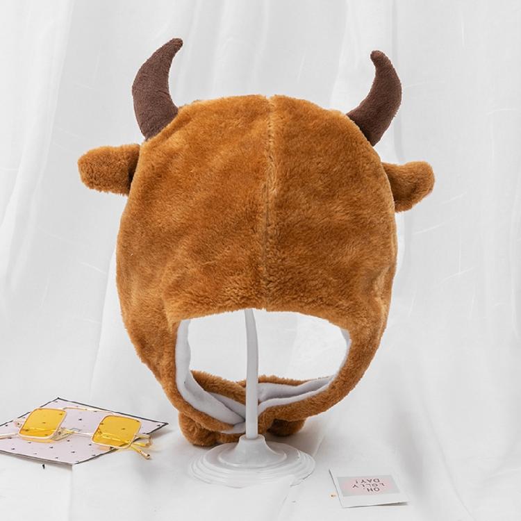 Vindtät Varm Hatt Plysch Kohatt Halloween Show Rekvisita Kohatt Utklädnad Dekoration