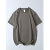 Export Export Orders! 220G Combed Cotton Sweater Short Sleeve T-shirt Summer Men's Pure Color Crew Neck Casual Half Sleeve