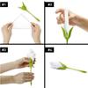 4PCS Napkin Holders Tissue Flower Origami Flower Napkin Holder Rose Tissue Flower Tool Roll Flower Romantic Plate