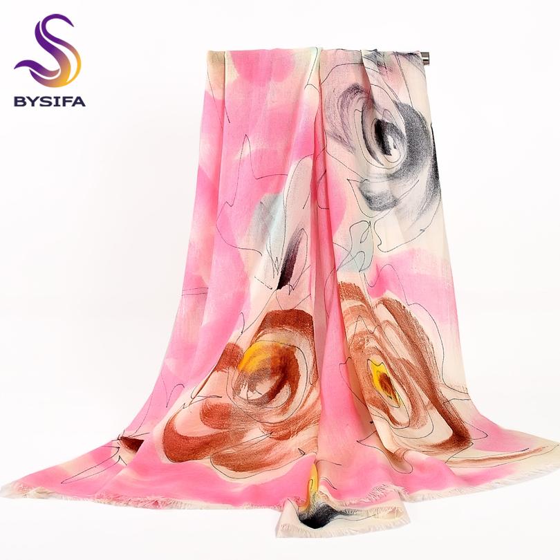 Pure Wool Scarves New Design Plus Size Wool Scarf Wraps Fashion Elegant Brand Pashmina Women All-Match Warm Winter Scarf Shawl