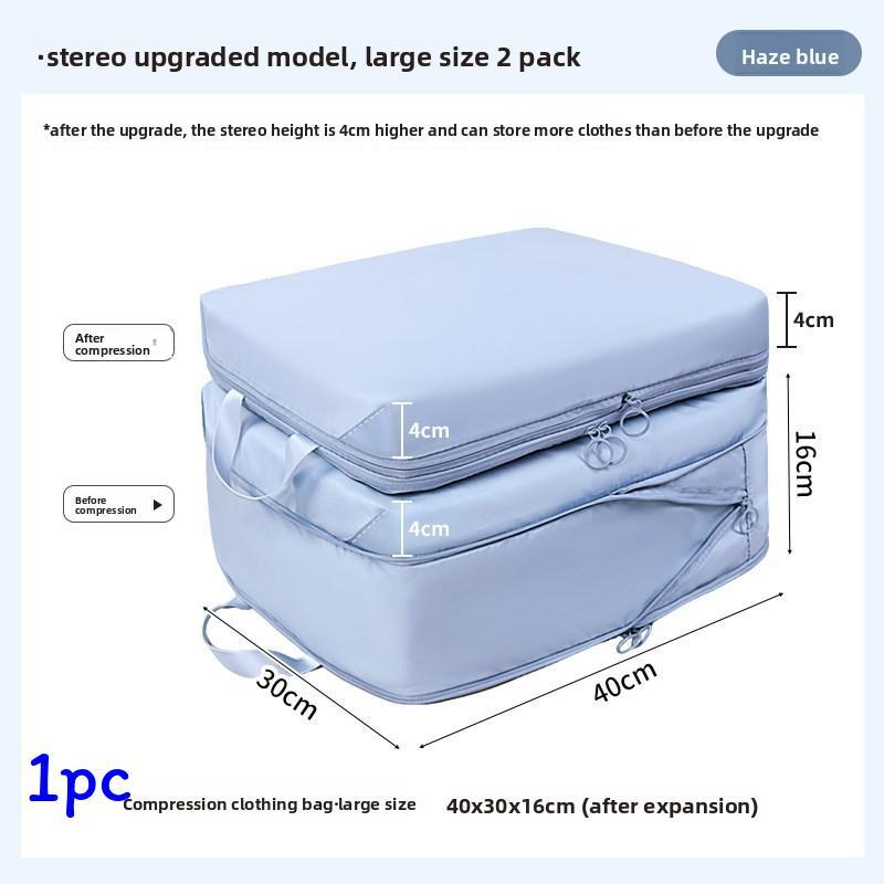 Travel Storage Bag With Memory Fabric For Luggage Organization And Clothing Packing