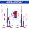 3-in-1 Baseball Set for Kids 3-5 - Tee Ball Stand, Hanging Tee, Ball Launcher and 6 Softballs - Adjustable Height, Indoor/Outdoor Sport Gifts for