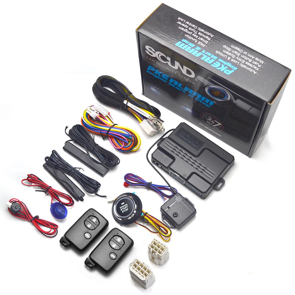 For Toyota Car Alarm Start Stop System Remote Start Engine Ignition Kit Keyless Entry Accessories Yaris Corolla Rav4 Hilux Auris