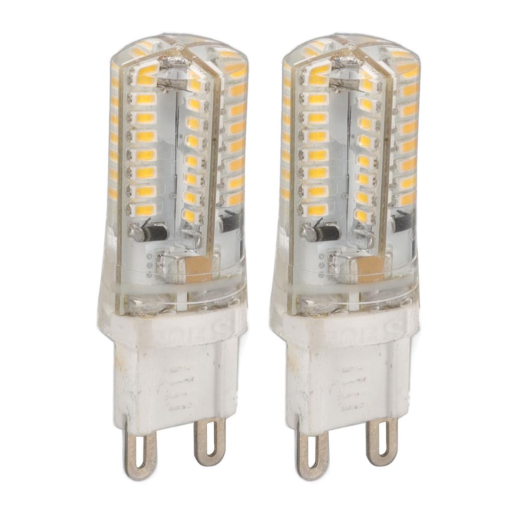 2pcs G9 LED Bulbs Professional 64LEDs High Brightness Ceramics Light Bulbs for Chandelier Lighting
