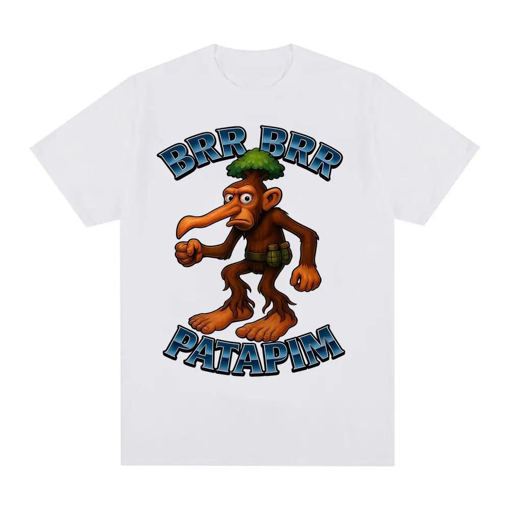Brr Brr Patapim Meme T Shirt Funny Italian Brainrot Forest Goblin Tshirts Unisex Fashion Humor Style Oversized Loose Tshirt
