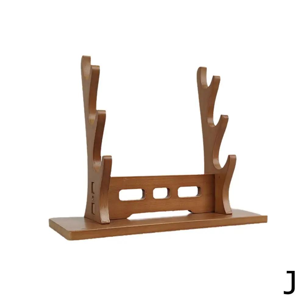 Stand Wooden Katana Storage Shelf Support Holder Samurai Rack Decoration Real size Sword Display Organizer Japanese Room Ka M0B3