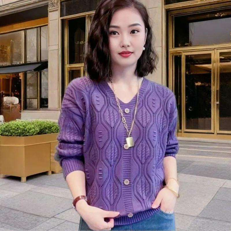 Plus Size Mint Mambo Men's Thin Knit Sweater Outer Wear Thin Sweater Women