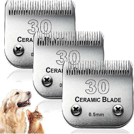 Dog Grooming Replacement Blades Compatible with Andis Dog Clipper, Dog Clipper Blades Compatible with Oster A5,Wahl KM-10 Series Dog Clipper,7FC
