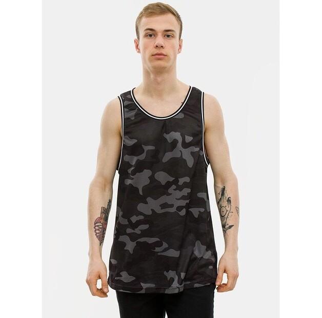 Футболка Urban Classics Camo Mesh Tanktop Dark Camo EU XL