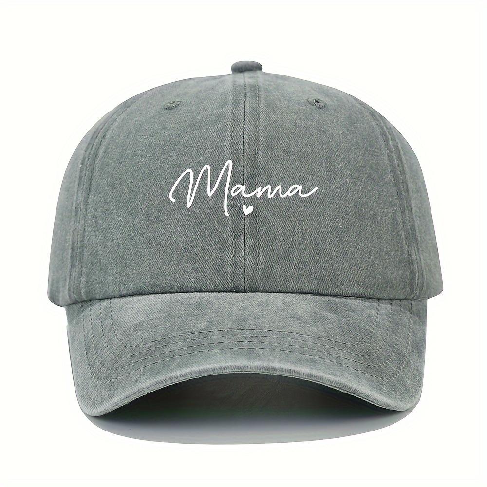 Mom loves patterned printed baseball caps, retro and fashionable women's dad hats, outdoor soft top sports hats