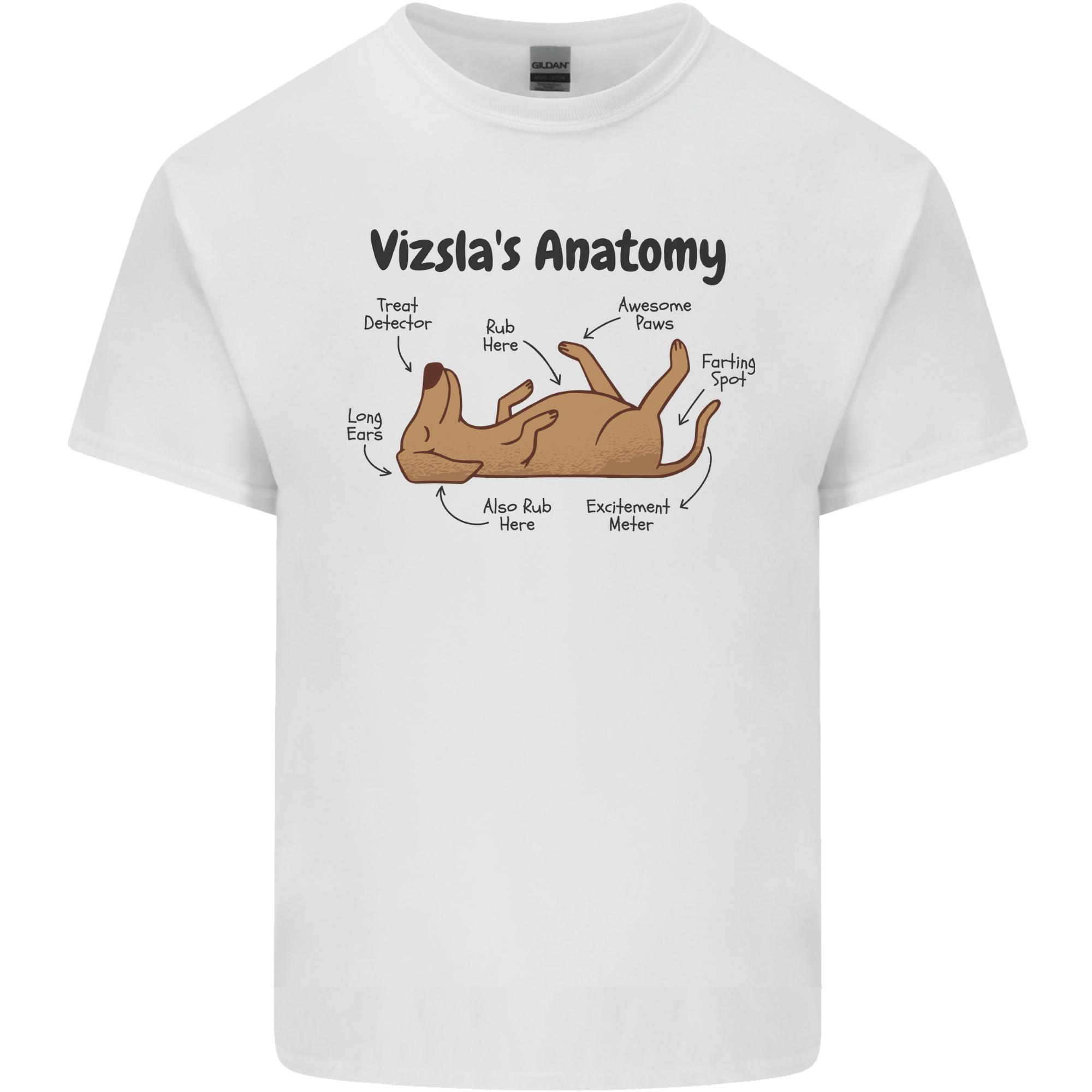 Hungarian Magyar Vizsla Anatomy Funny Dog Unisexs Light Cotton TShirt S