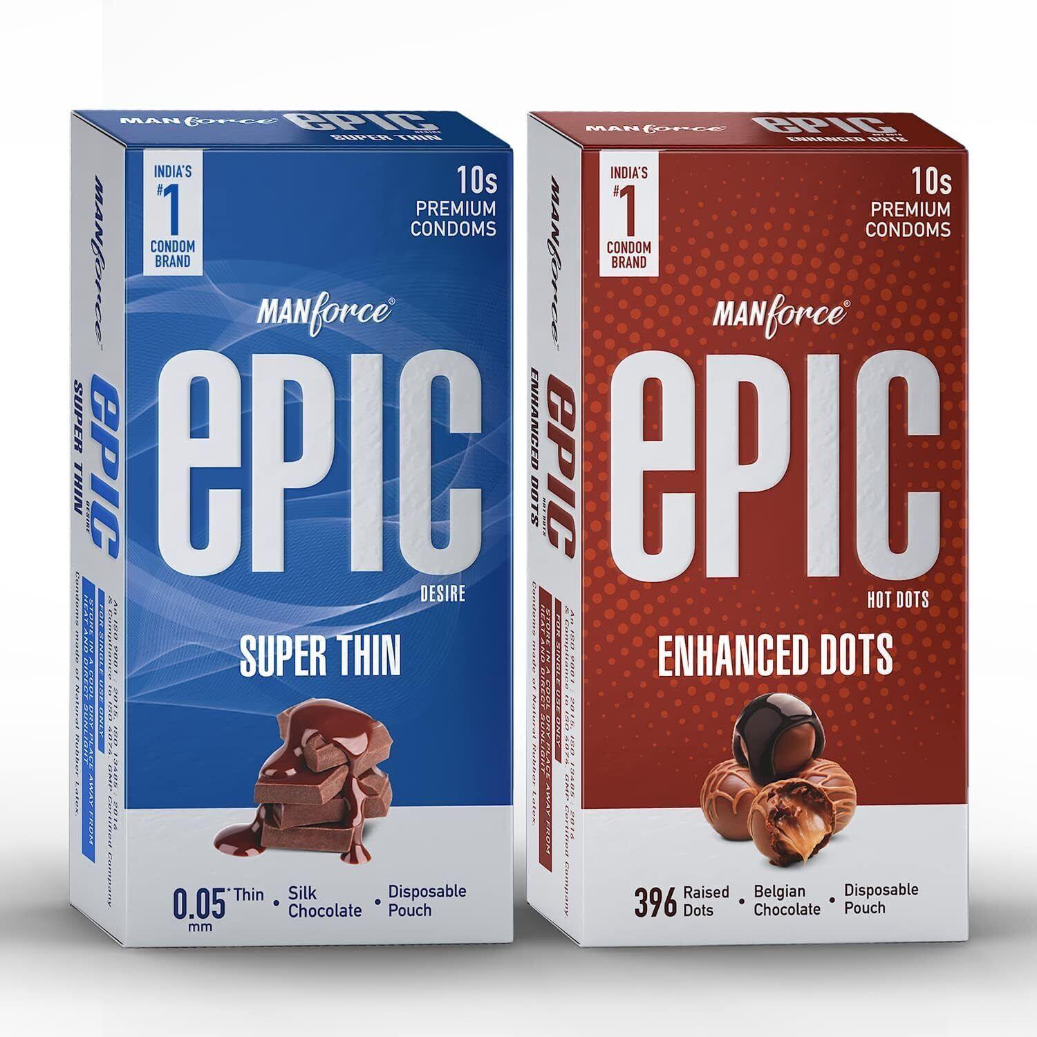 РќР°Р±РѕСЂ РїСЂРµР·РµСЂРІР°С‚РёРІРѕРІ Manforce Epic СЃРѕ РІРєСѓСЃРѕРј С€РѕРєРѕР»Р°РґР° (2x10 СЃ) (Р’ СѓРїР°РєРѕРІРєРµ 2 С€С‚.)