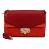 Mk Kinsley Leather Color Block Shoulder Crossbody Bag Women Bags Orange 35S0GYKF2T-CLEMNTNE-MLT