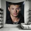 Dean Winchester Wall Tapestry Aesthetic Wall Hanging Printed Fabric Blanket Decorative Tapestries for Bedroom Living Room Home Decor