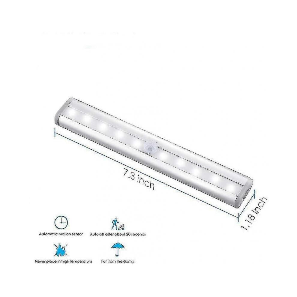 3 Pack Upgraded Usb Rechargeable 10 Led Magnetic Motion Sensor Light