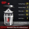 50 Pack 26oz Disposable Spray Gun Cup, Auto Paint Cup System for Painting and Repaire, Plastic Paint Mixing Cup, Type H/O Quick