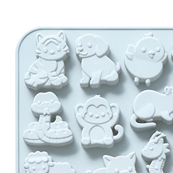 12 Zodiac Silicone Ice Mold Chocolate Dessert Making Mold Flexible Ice Maker 12 Cavity Popsicle Molds for Halloween Party Drinks