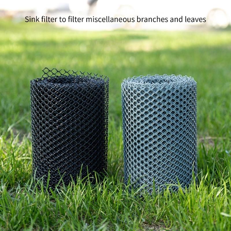 Gutter Protection Mesh with Fixed Hooks Roof Gutter Guard Filters Grid Fence for Outdoor Garden Drains Supplies