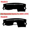 Housse de tableau de bord sur mesure pour Hyundai Santa Fe 2000-2006, pare-soleil, tapis antidérapant, protection pour tableau de bord
