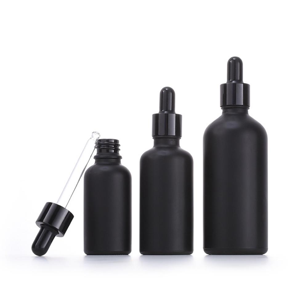 10ml 30ml 50ml 100ml Dropper Glass Bottle Fine Oil Bottle Scrub Black Light Avoidance Glass Cosmetics Separate Bottling