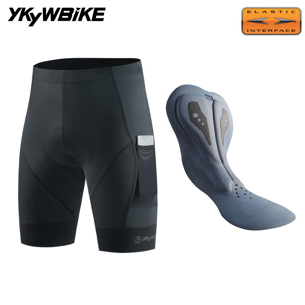 YKYWBIKE Cycling Shorts Padded Men Summer Road Bike Shorts Bicycle Pants Pro Team MTB Bicycle Clothing Tights Long Distance