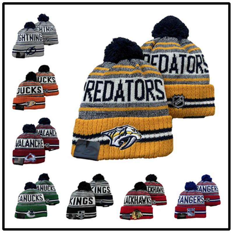 Knitted Beanie Ice Football Baseball Basketball Fans Warm Winter Hat