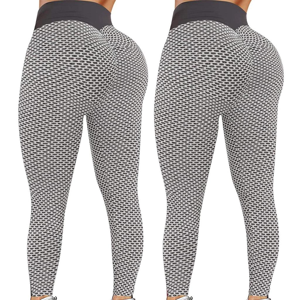 2PC Womens Stretch Yoga Leggings Fitness Running Gym Sports Pants
