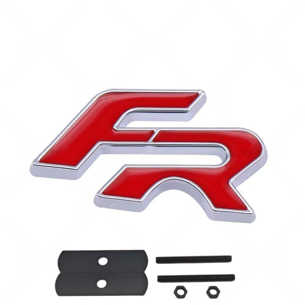 3D Metal FR Logo Badge Sticker Side Fender Rear Trunk Emblem Decal High-Quality Automotive Accessories