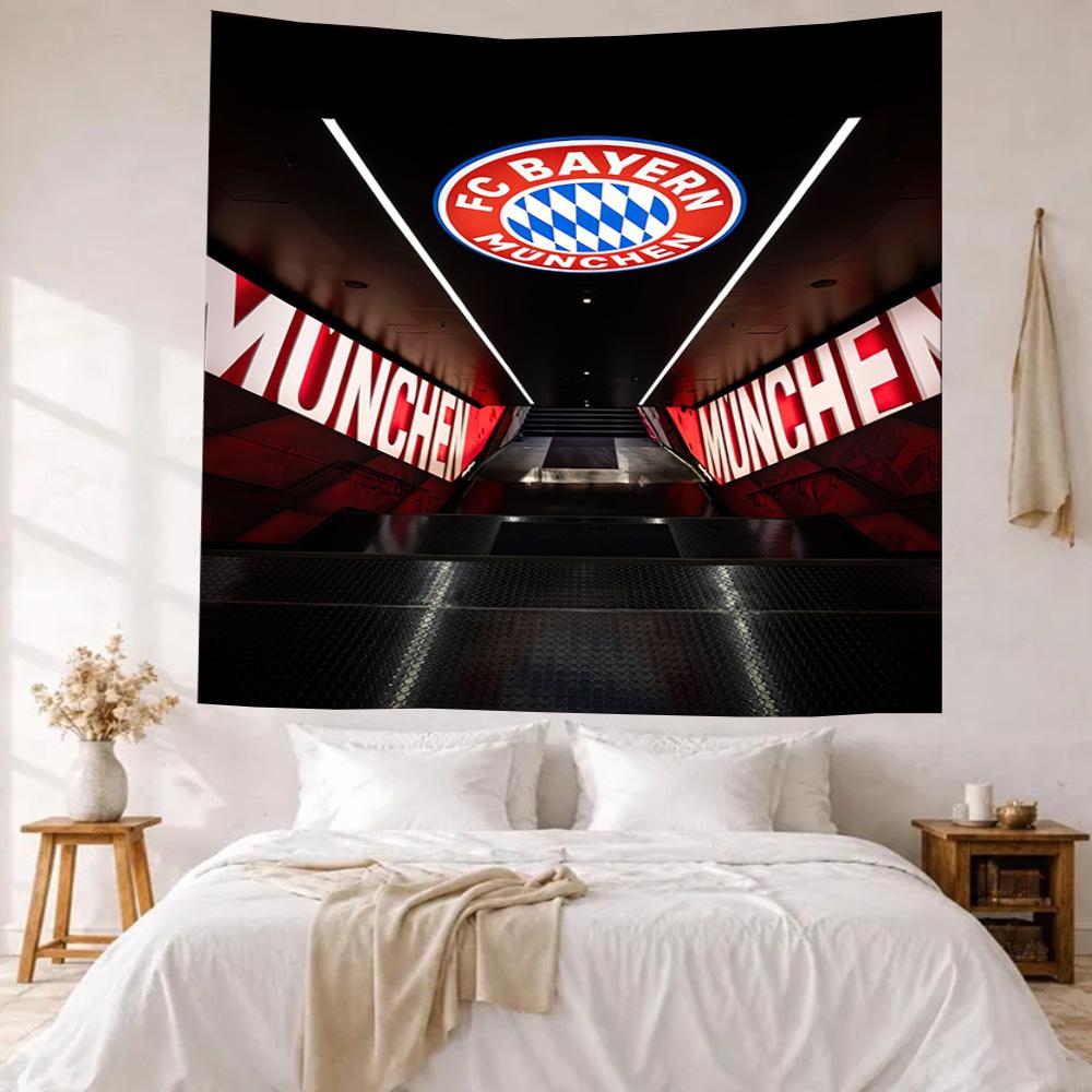 Fc Bayern Munich Wall Decor Tapestry Art For Pet Memorial Birthdaywedding Party Backdrop Family Gift