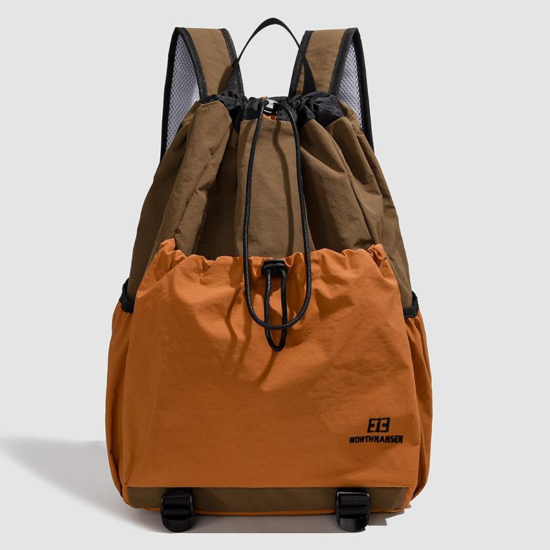 Schoolbag1011 Spring New Outdoor Camping Leisure Backpack Drawstring Travel Mountaineering Light Sports Fitness Backpack